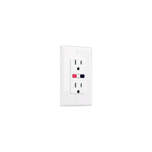 JR Products 15005 GFCI Electrical Outlet, White