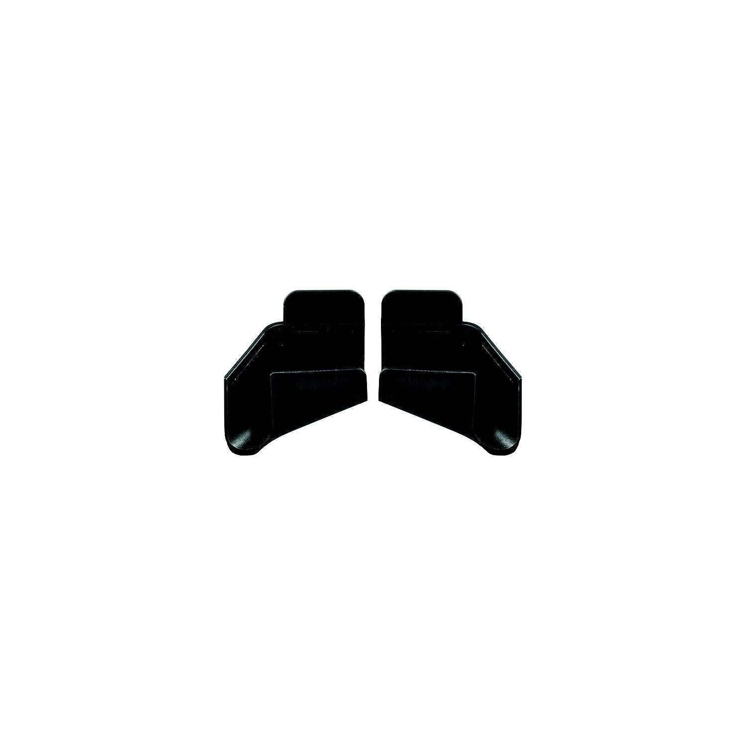 JR Products 389BK-A 389BKA RV Rain Gutter Spouts, Black, 1 pr.