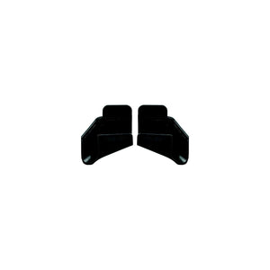 JR Products 389BK-A 389BKA RV Rain Gutter Spouts, Black, 1 pr.