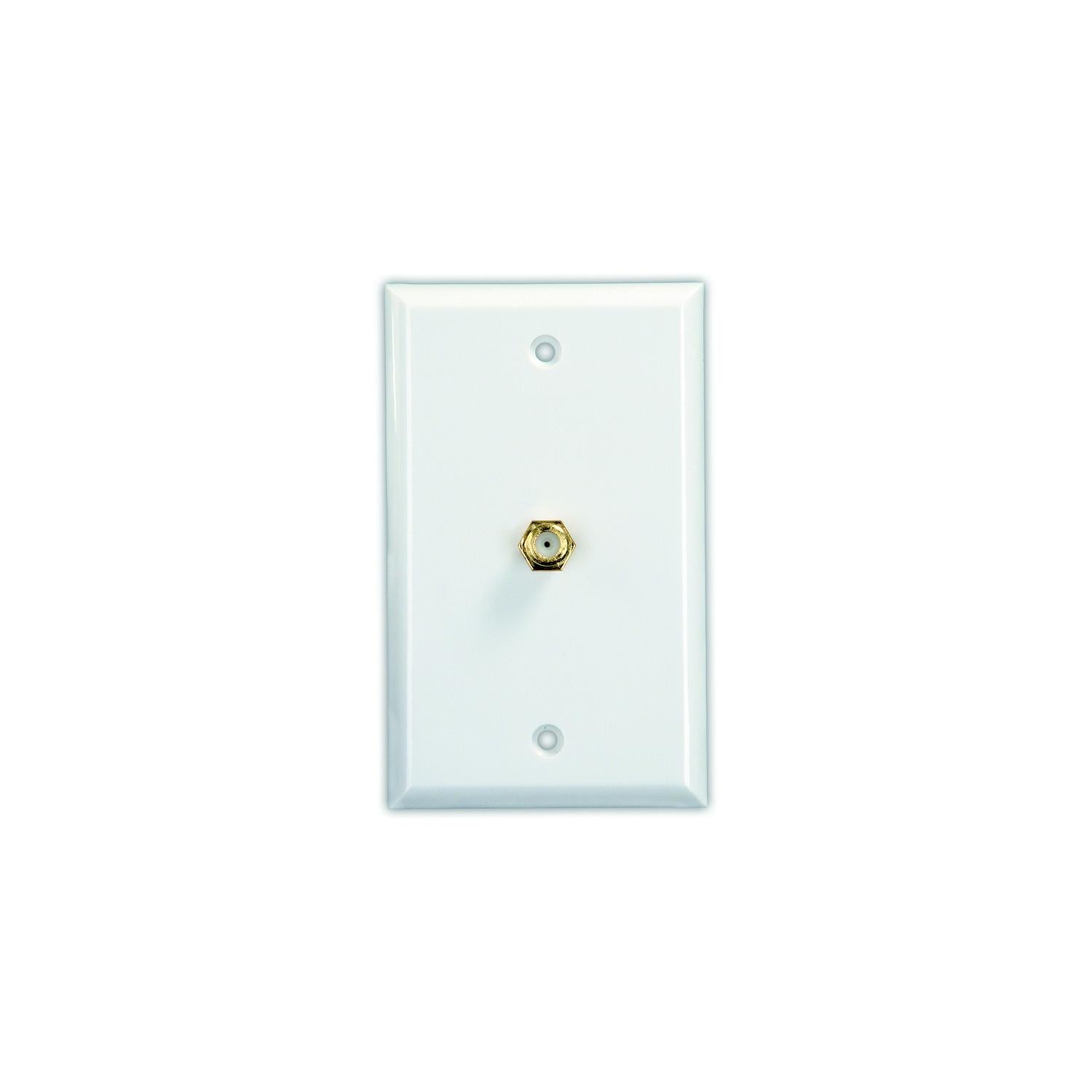 JR Products 47785 Interior Cable Tv Plate