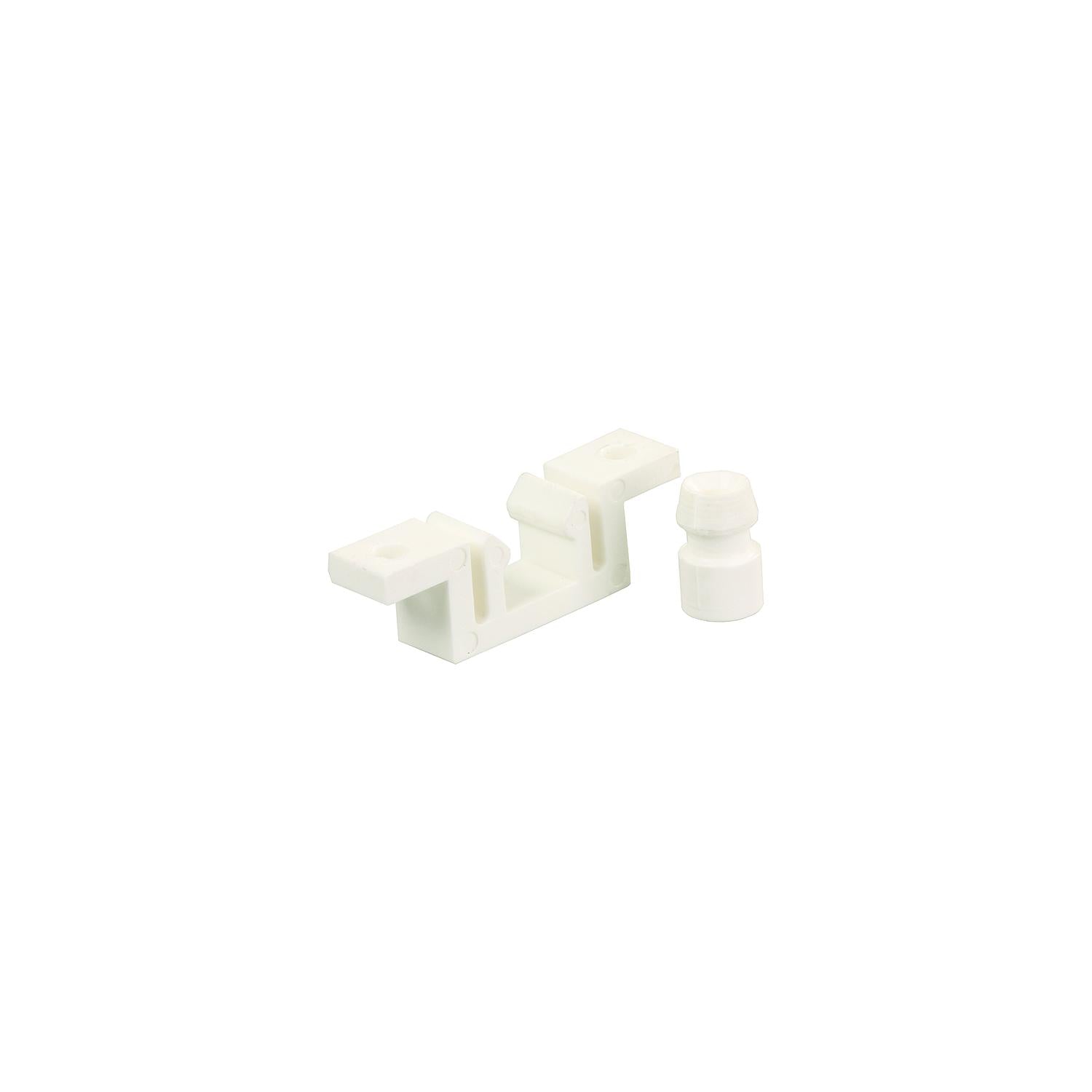 JR Products 81855 Closet/Folding Door Latch/Strike, White