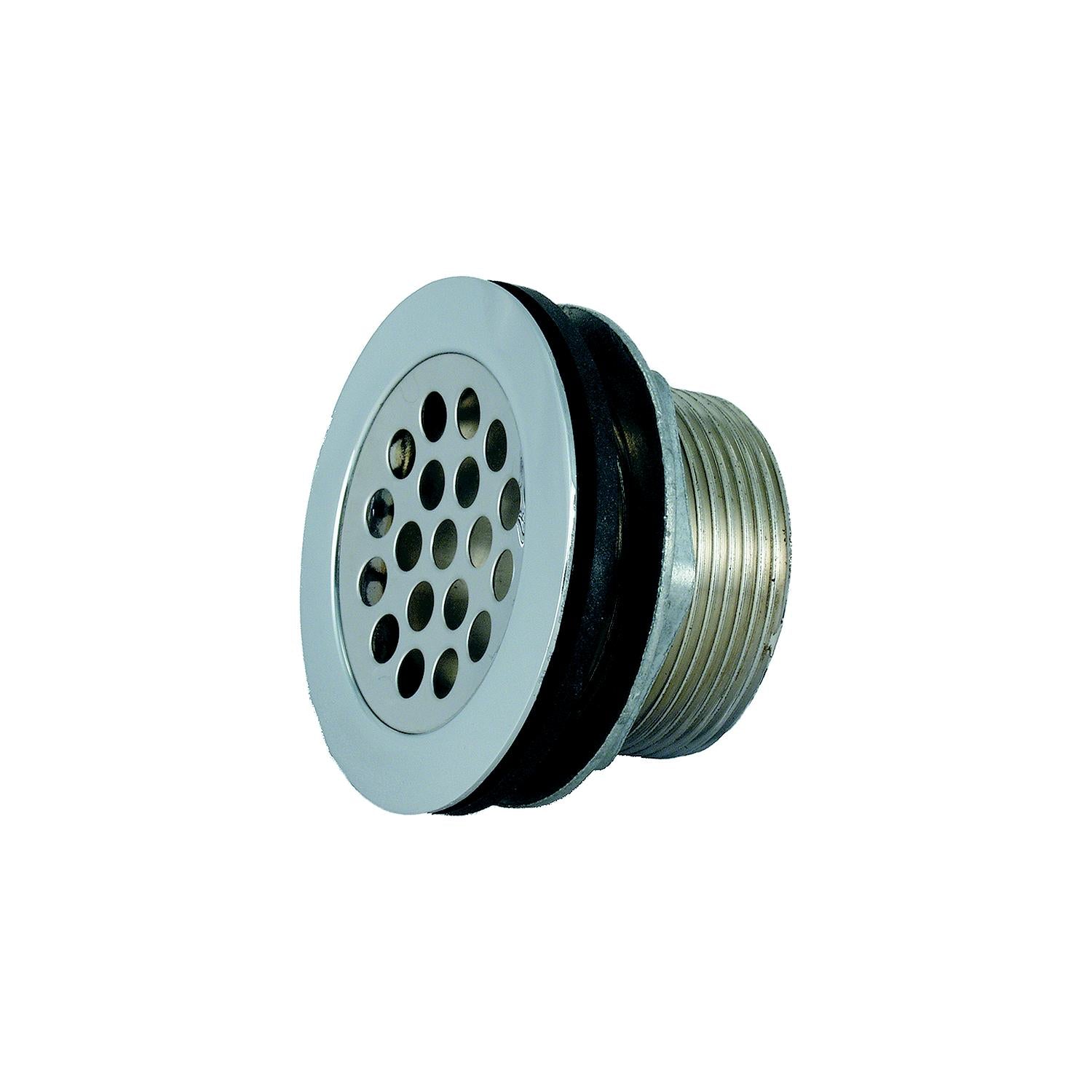 JR Products 9495-211-022 RV Shower Strainer with Grid, Locknut, Slipnut & Rubber Plastic Washer