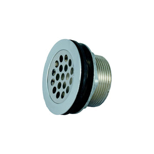 JR Products 9495-211-022 RV Shower Strainer with Grid, Locknut, Slipnut & Rubber Plastic Washer