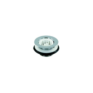 JR Products 95015 Strainer w/Threaded Basket, White