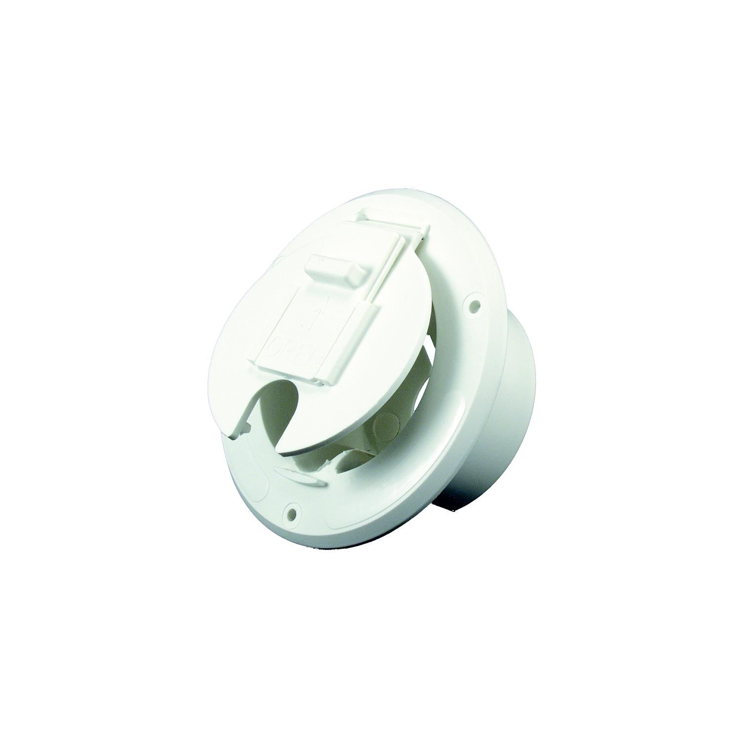 JR Products S-23-10-A S2310A Cable Hatch, Round Polar White