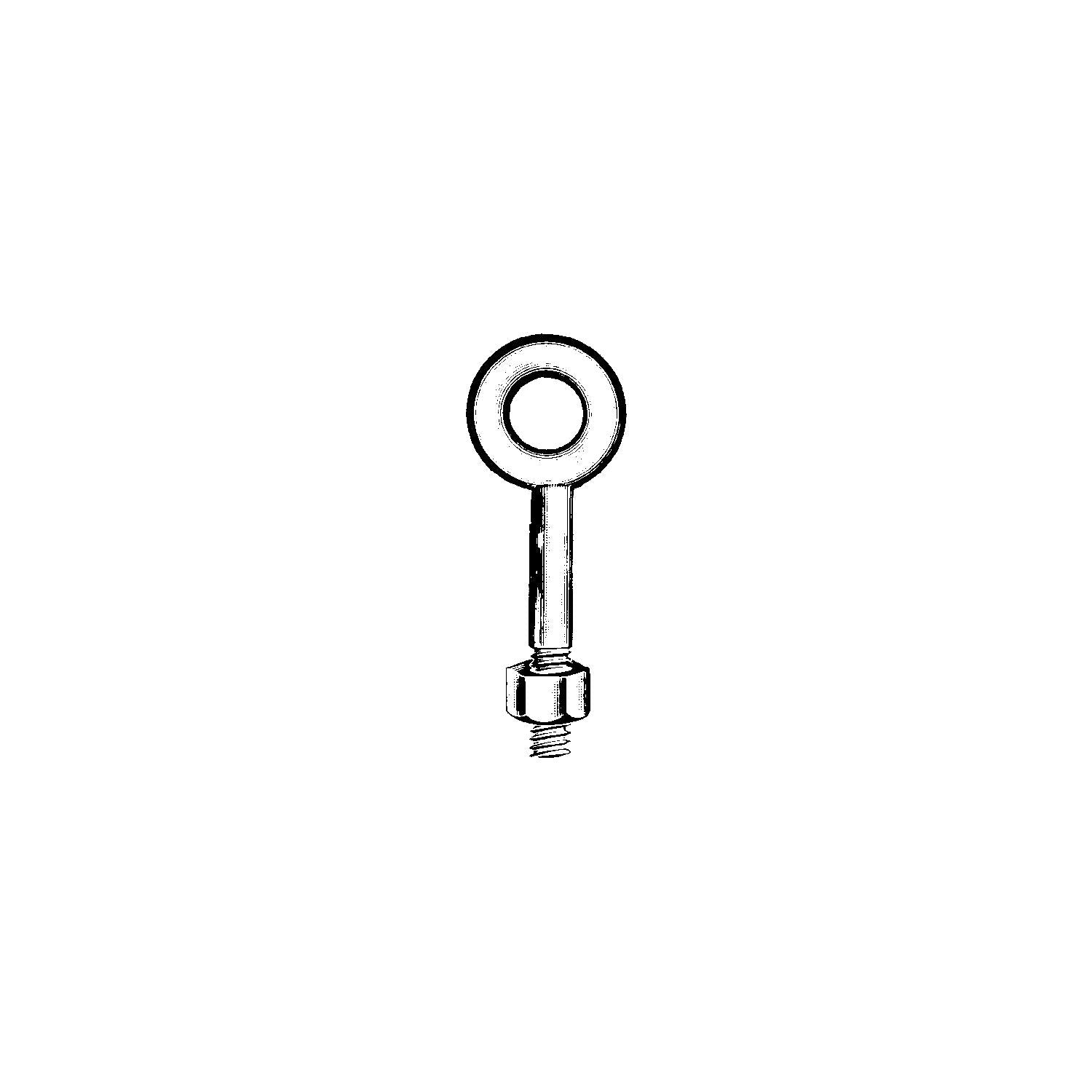 Chicago Hardware 80545 Regular Eyebolt, Galvanized