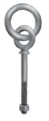 Chicago Hardware 92418 Ringbolt Galv 1/2 X 6