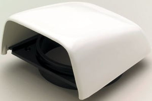 Beckson C-8 C8 Snap On Clam Vent With Hose Adapter, White 5-1/2