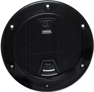 Beckson DP82B Screw Out Deck Plate With Standard Trim Ring, Dimple Center
