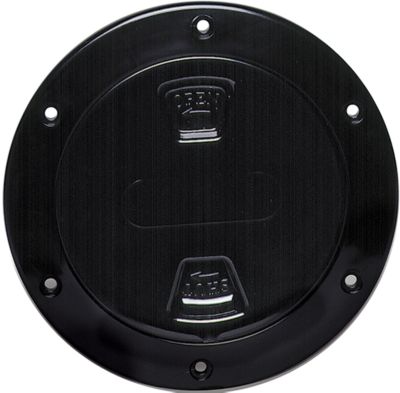 Beckson DP82B Screw Out Deck Plate With Standard Trim Ring, Dimple Center