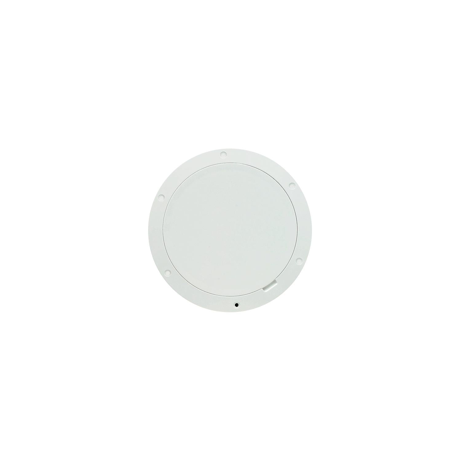 Beckson DP85-W Pry-Out Deck Plate With Standard Trim Ring, Diamond Center