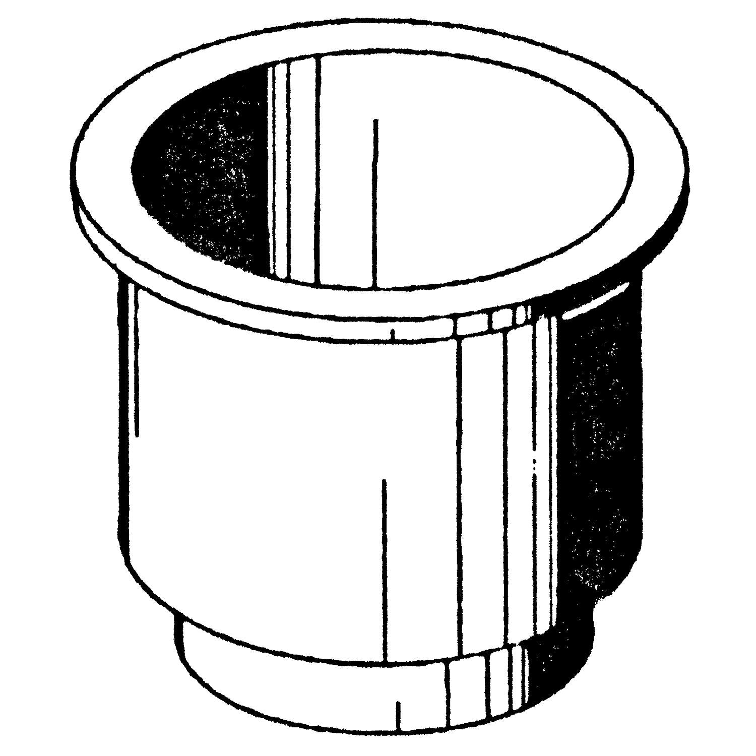 Beckson GH43N1 GH43 Recessed Rigid Super Size Drink Holder