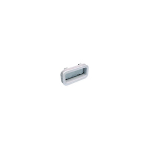 Beckson PO714WC10 PO714-WC-10 Self-Drainâ„¢ Opening Port, White w/Clear Lens