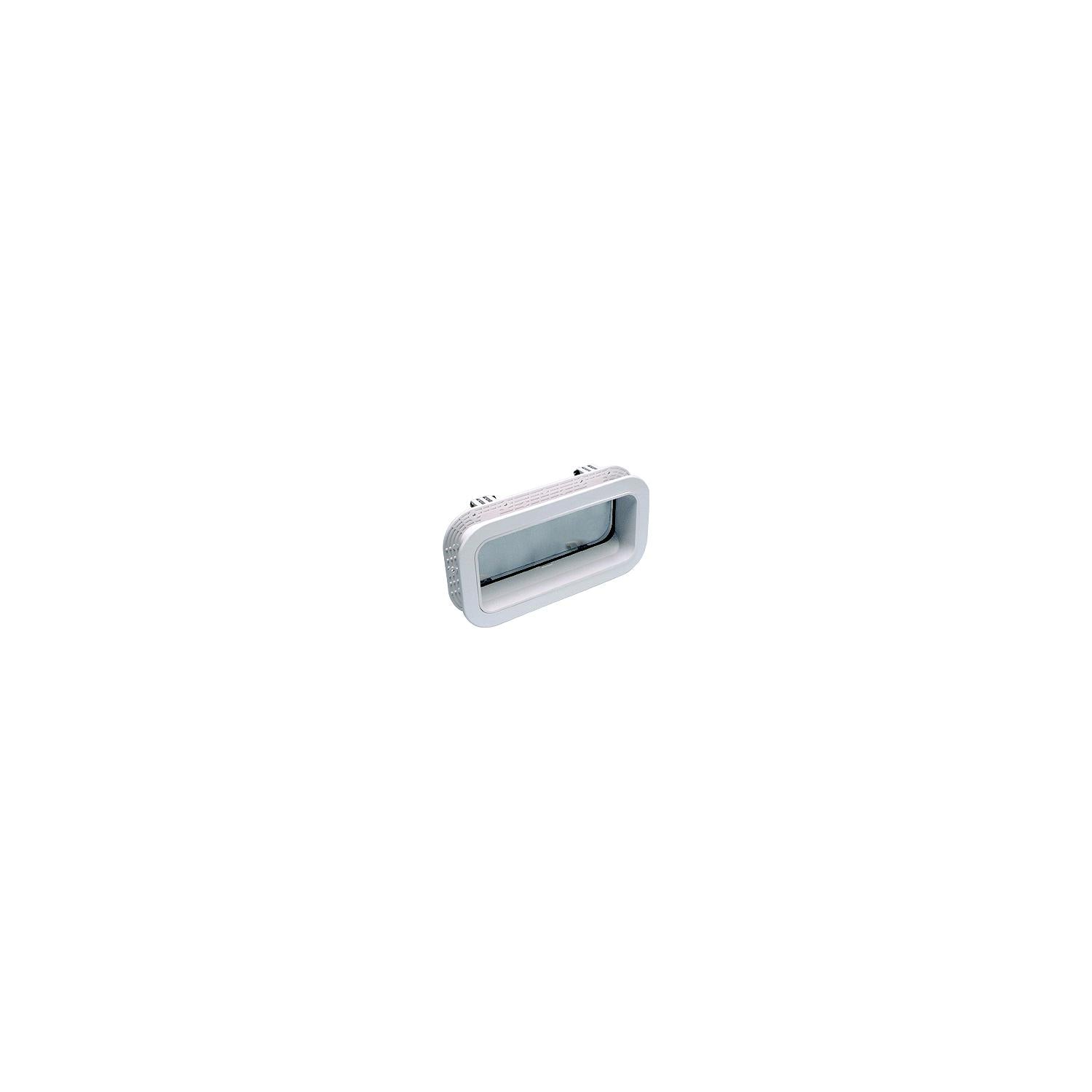 Beckson PO410WC10 PO410-WC-10 Self-Drainâ„¢ Opening Port, White w/Clear Lens