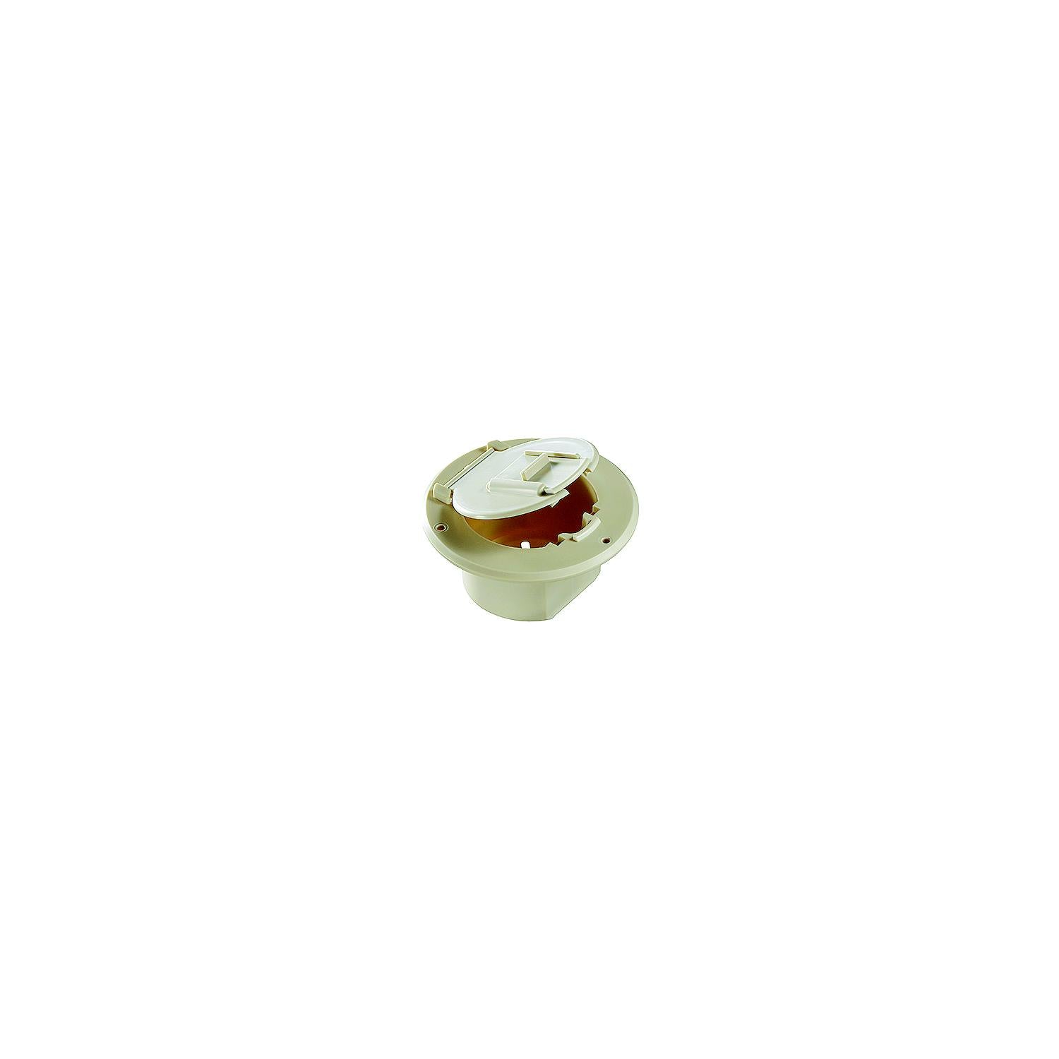 RV Designer B122 Basic Round Cable Hatch, Colonial White