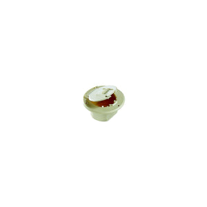 RV Designer B122 Basic Round Cable Hatch, Colonial White