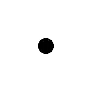 RV Designer B123 Basic Round Cable Hatch, Black