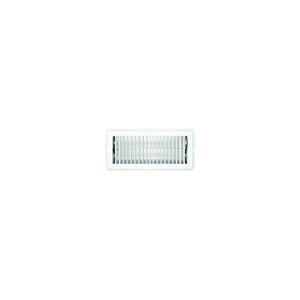 RV Designer H876 Metal Floor Register, Dampered, White