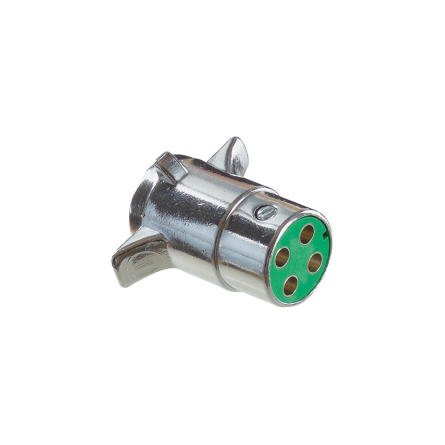 RV Designer P409 Pollak 4-Way Plug, Chrome Plated