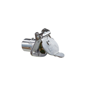RV Designer P410 Pollak 4-Way Socket, Chrome Plated