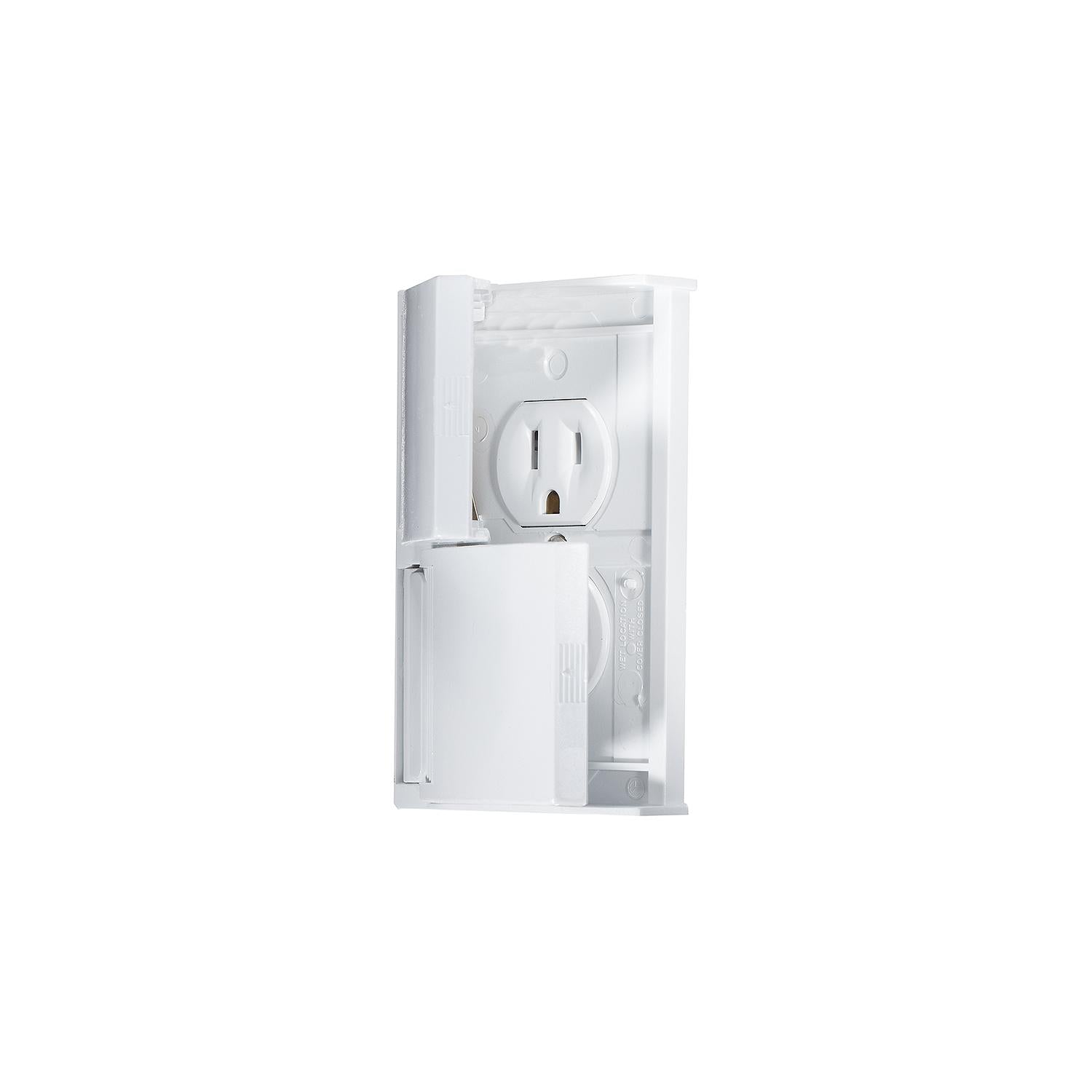 RV Designer S905 Weatherproof Receptacle, White