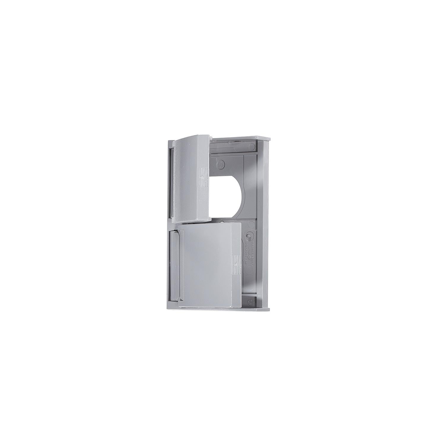 RV Designer S911 Weatherproof Snap Cover Plate, Gray