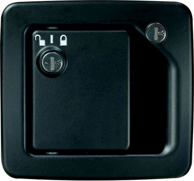 RV Designer T507 Black MH Entrance Door Handle Hardware with Deadbolt