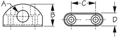 Sea-Dog Line 82051 Fairlead 1/2