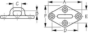 Sea-Dog Line 88621 Stainless Diamond Eye Plate-3