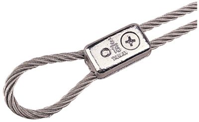 Sea-Dog Line 091852-1 Chrome Plated Zinc Cable Clamp, Pair