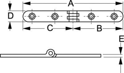 Sea-Dog Line 205290 Ladder Hinge