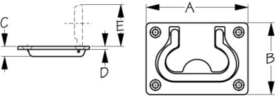Sea-Dog Line 2218601 Flush Hatch Pull