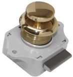 Sea-Dog Line 224301-1 2243011 Push Button Rim Latch, Polished Brass