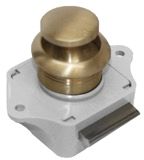 Sea-Dog Line 224303-1 2243031 Push Button Rim Latch, Brushed Brass