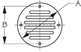 Sea-Dog Line 331600-1 331600 Drain Cover, 3-1/4