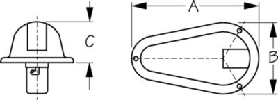 Sea-Dog Line 400170-1 400170 Side Mount Lights, Stainless, 1 pr.