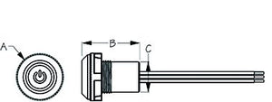Sea-Dog Line 403065-1 4030651 LED Push Button On/Off Switch