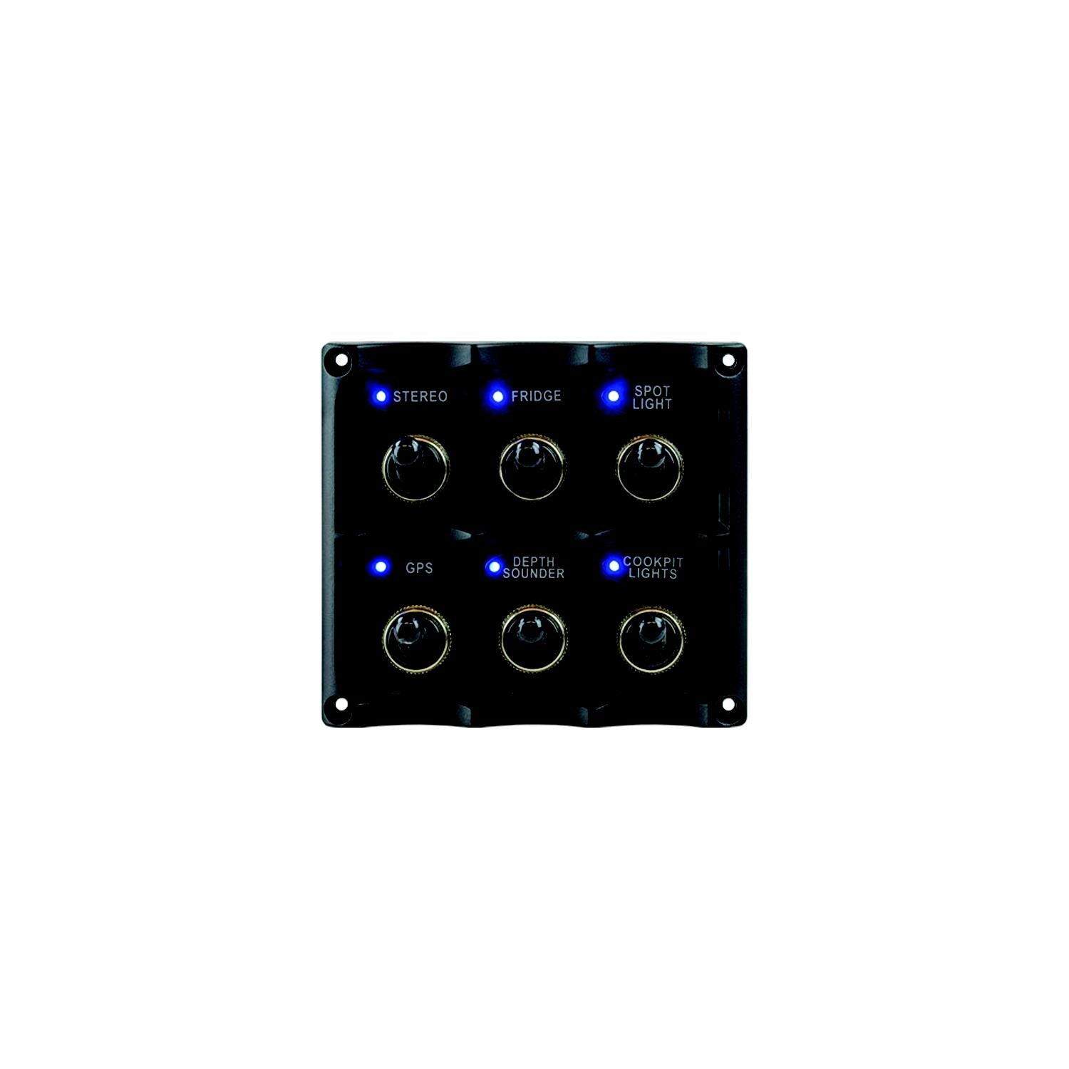 Sea-Dog Line 4246361 Seadog 424636-1 Water Resistant Toggle Switch Panel w/6 Switches