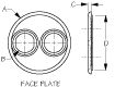 Sea-Dog Line 426103-1 4261031 Instrument Hole Adapter For Sockets & Meters, Black