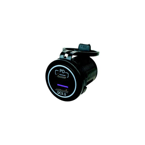 Sea-Dog Line 426510-1 SeaDog 4265101 Power Socket w/o Light -USB 3.0 & USB-C
