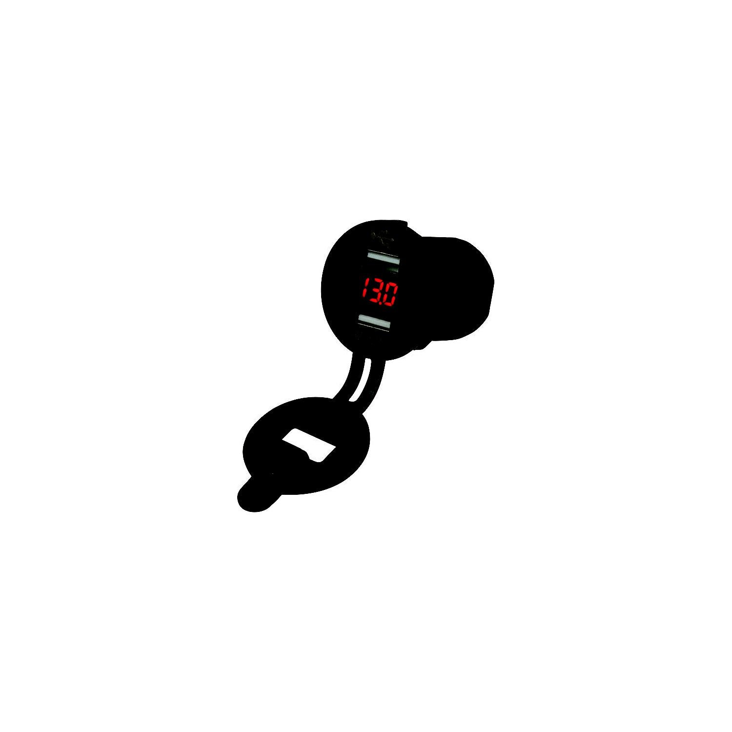 Sea-Dog Line 426517-1 Seadog 4265171 Double USB Socket/Voltmeter w/Hidden Display
