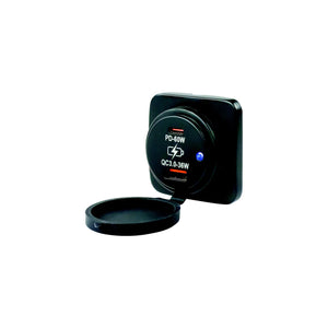 Sea-Dog Line 426531-1 SeaDog 4265311 Surface Mount USB 3.0 & USB-C Power Socket, Square