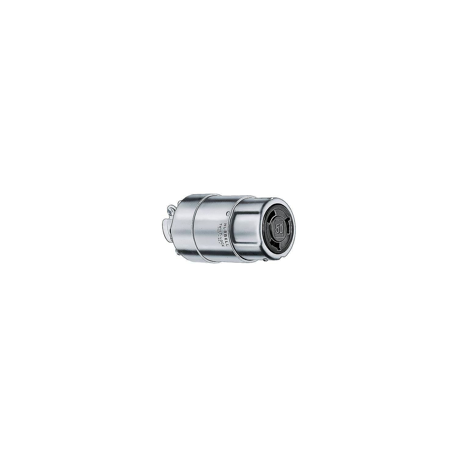 Hubbell HBL63CM60 Nickel Plated Brass Heat Resistant 50A Connector Body