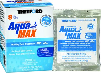 Thetford 96674 AquamaxÂ® Holding Tank Treatment, 8-Pack 2oz Dry Packets, Summer Cypress Sent