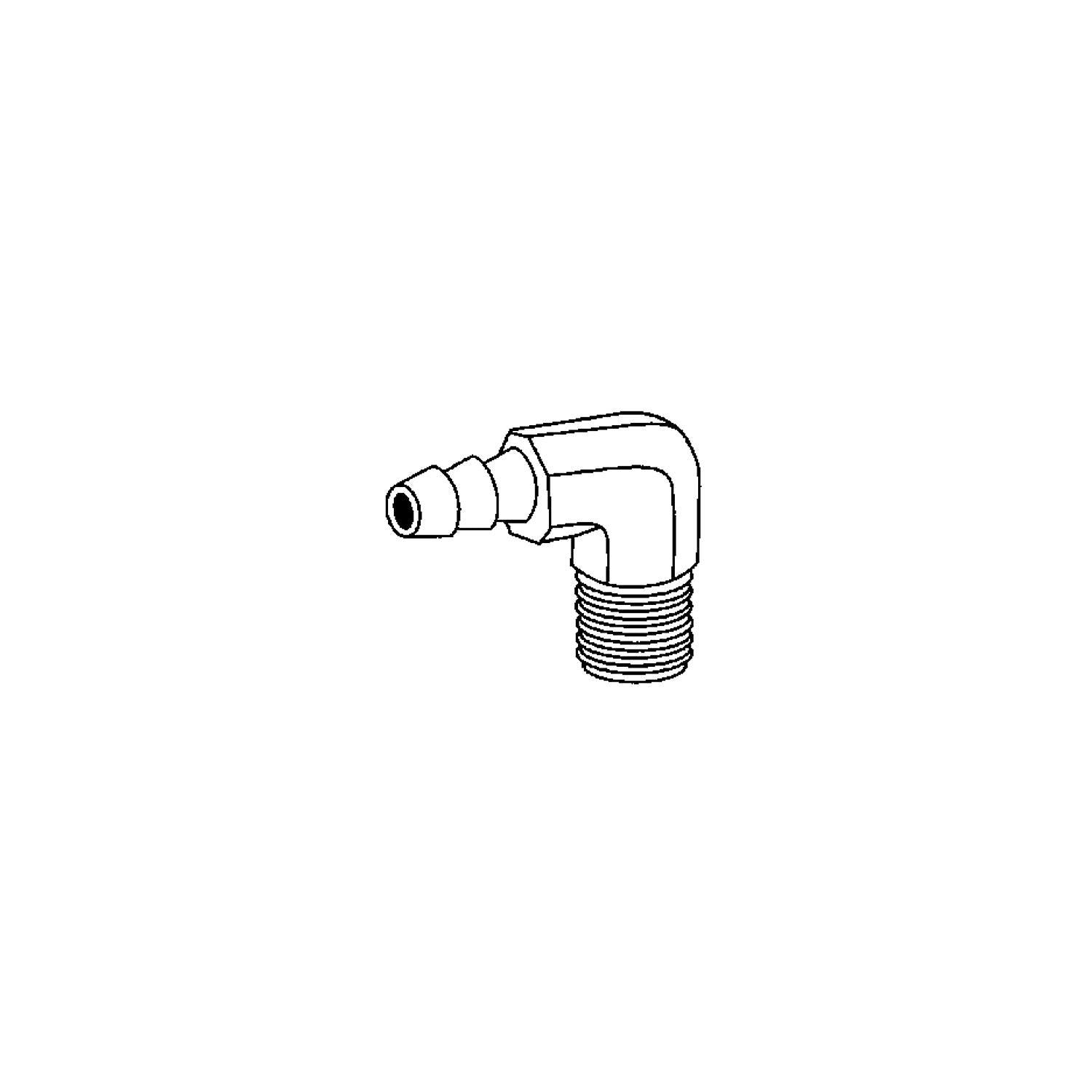 Brass Fittings 32040 Hose Barb Elbow 5/16 X 1/4