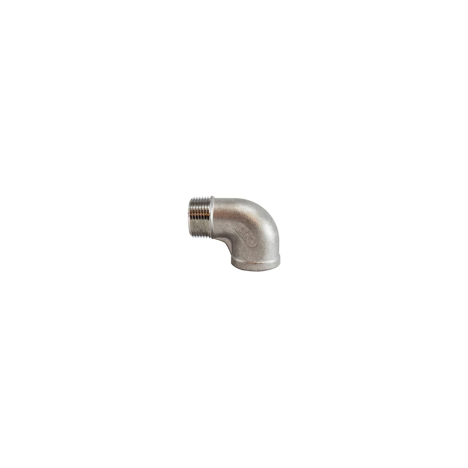 Brass Fittings 64-165 64165 304 Stainless Steel 90Â° Street Elbow, 1