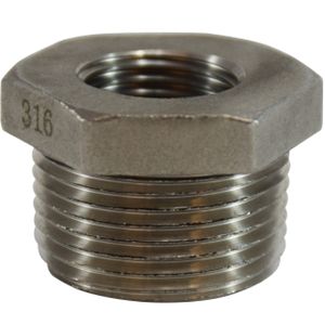 Brass Fittings 74-524 74524 316 Stainless Steel Hex Bushing, 1-1/2