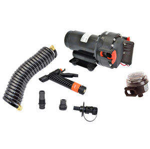 Johnson Pump Aqua Jet 5.2 GPH Washdown Pump Kit w/Hose - 12V [64534]