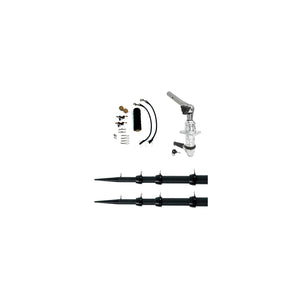 Tigress 88679-00 8867900 XD Top Mount Carbon Fiber Outrigger System, 18' X 1-1/2, Black/Black