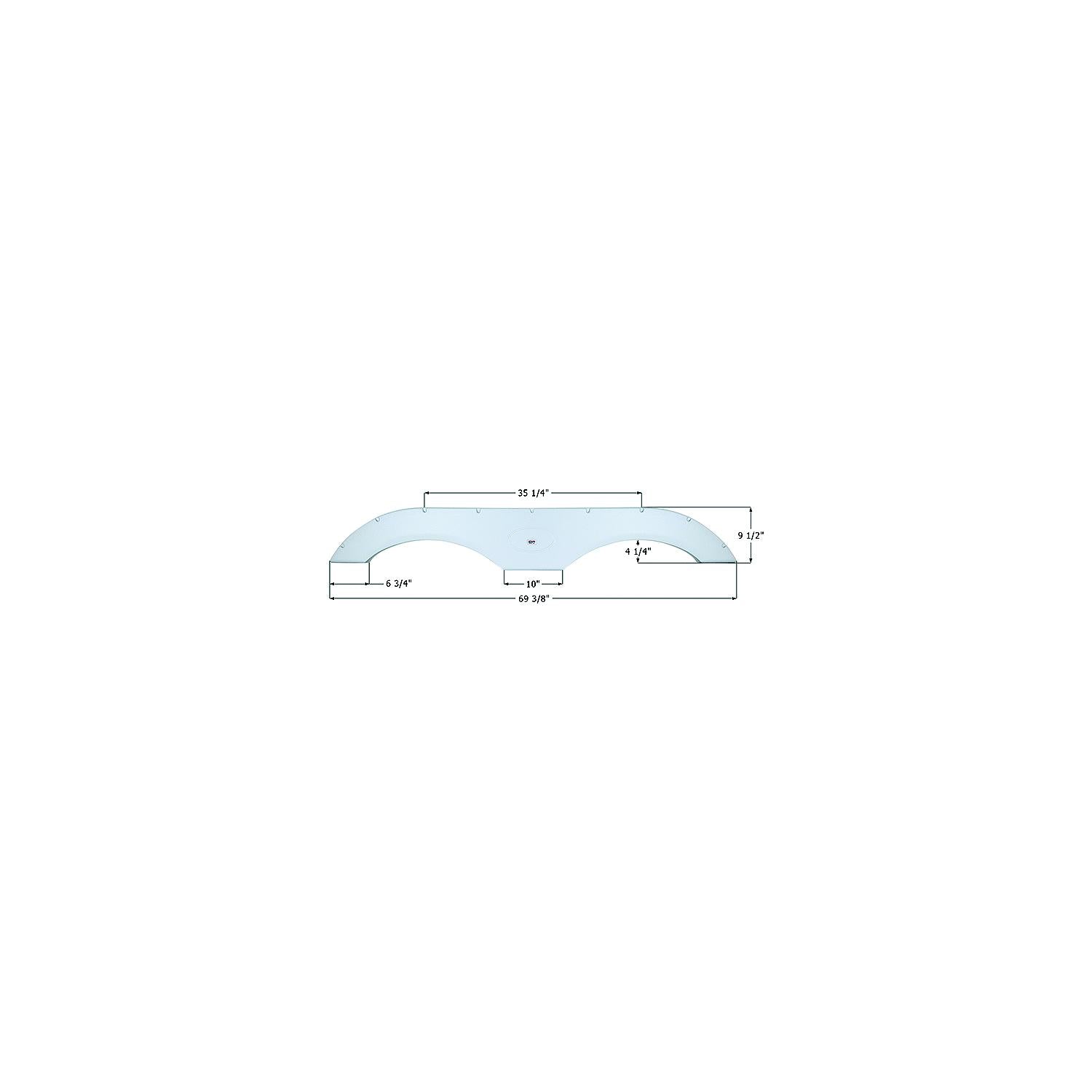 Icon Technologies 1776 01776 Fender Skirts â€“ Tandem FS17710, Black